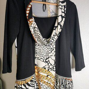 Frank Lyman Long Sleeved Multi colored top size 10